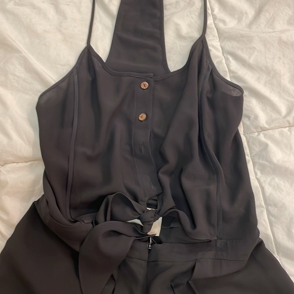 Morgan Carper flouncy black jumpsuit - Picture 3 of 3